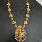 Lakshmi Peacock Navrathna Necklace