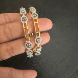 Double line cz bangle