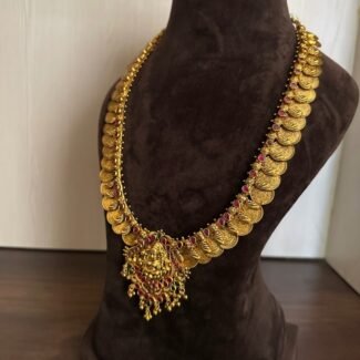 Lakshmi Ruby Green Coin Haram