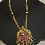 Peacock Kundan Work Long Necklace
