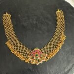 Kundan Pendant Jalli Necklace