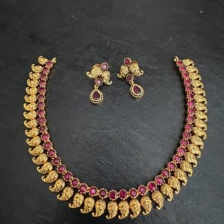 Mango Ruby Necklace set