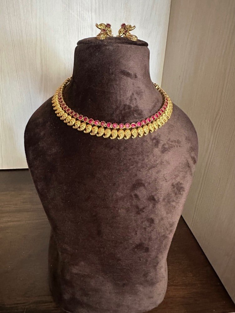 Mango Ruby Necklace set Mango Ruby Necklace set