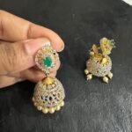 CZ Diamond Replica Jhumka