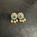 CZ Pearl Diamond Stud