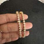 Simple CZ Diamond Replica Bangle