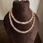 Simple 2 Layer Polki Necklace Set