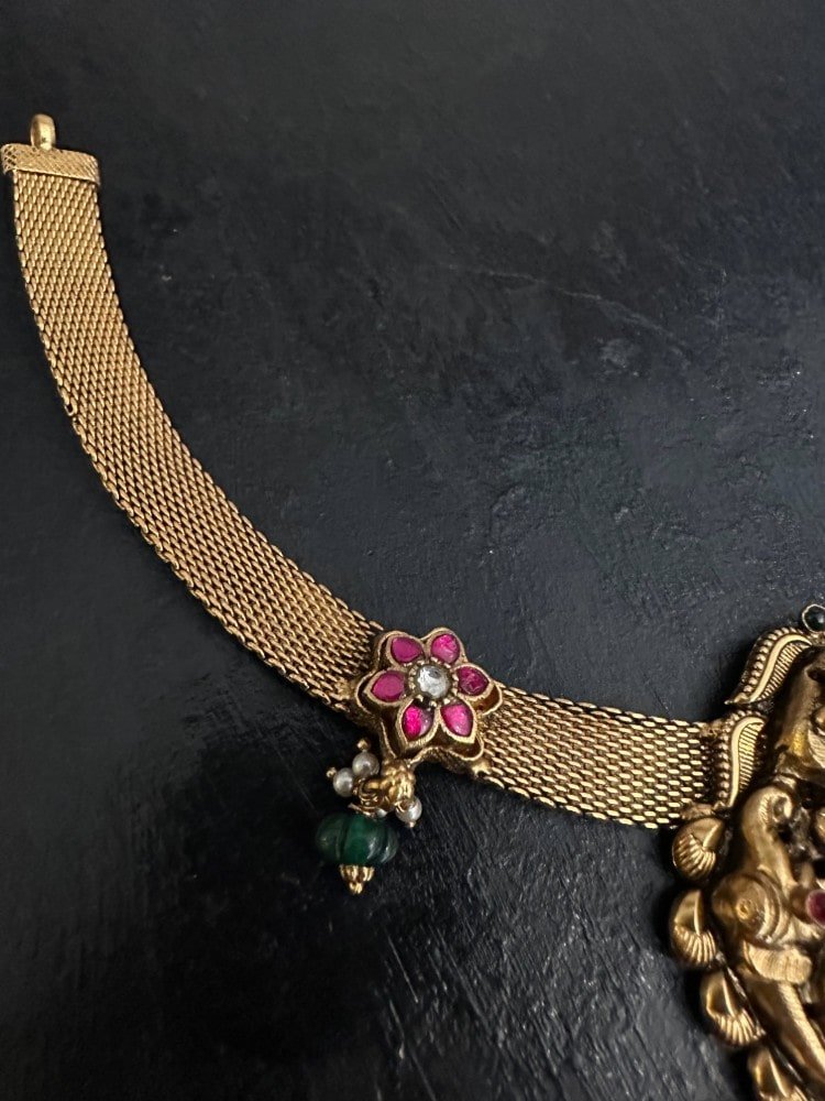 Lakshmi Kundan CZ Mess Necklace Lakshmi Kundan CZ Mess Necklace