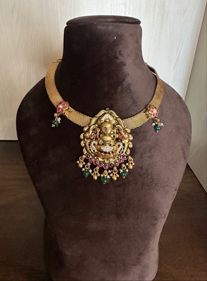 Lakshmi Kundan CZ Mess Necklace Lakshmi Kundan CZ Mess Necklace