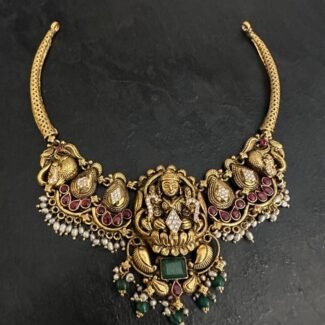 Kante Lakshmi Peacock Necklace