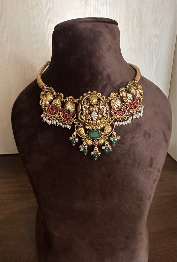 Kante Lakshmi Peacock Necklace Kante Lakshmi Peacock Necklace