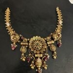 Flower Peacock Nakshi Necklace