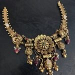 Flower Peacock Nakshi Necklace