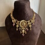 Flower Peacock Nakshi Necklace