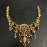 Flower Peacock Nakshi Necklace