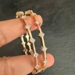 Single Stone Rose Gold Bangle