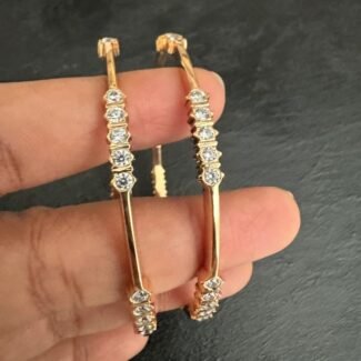 5 Stone Rose Gold Bangle