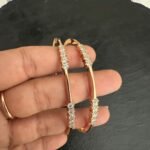 5 Stone Rose Gold Bangle