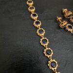 Blue Stone Swan Necklace set