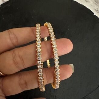 Close Setting Cz Diamond Bangle