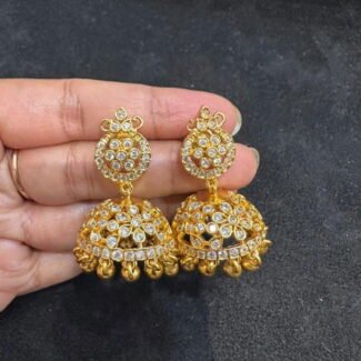 Flower CZ Jhumka