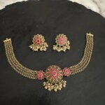 Kundan Flower Design Choker Set