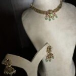 Kundan Light Weight Jalli Necklace Set