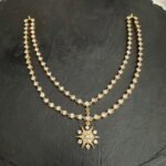2 Layer Diamond Setting Necklace