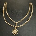2 Layer Diamond Setting Necklace