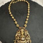 Lakshmi Antique CZ Pendant Mala
