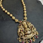 Lakshmi Antique CZ Pendant Mala