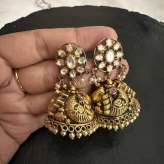 Moissanite Fusion Jhumka