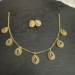Invisible Green Stone Chain Set