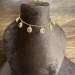 Invisible Green Stone Chain Set