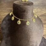 Invisible Green Stone Chain Set