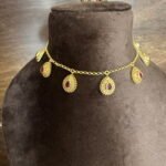 Invisible Ruby Stone Chain Set