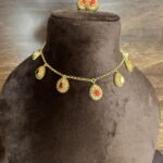 Invisible Navarathna Stone Chain Set
