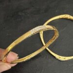 Square Round CZ Bangle