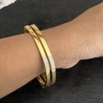 Square Round CZ Bangle