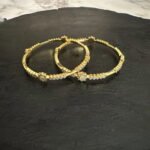 5 Stones Flower Bangle