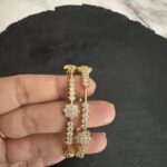 5 Stones Flower Bangle