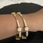 5 Stones Flower Bangle