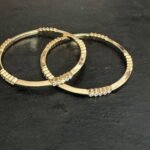 5 Stone Closed Setting Diamond Replica Bangle