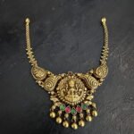 Lakshmi Mango Ruby Green Simple Necklace