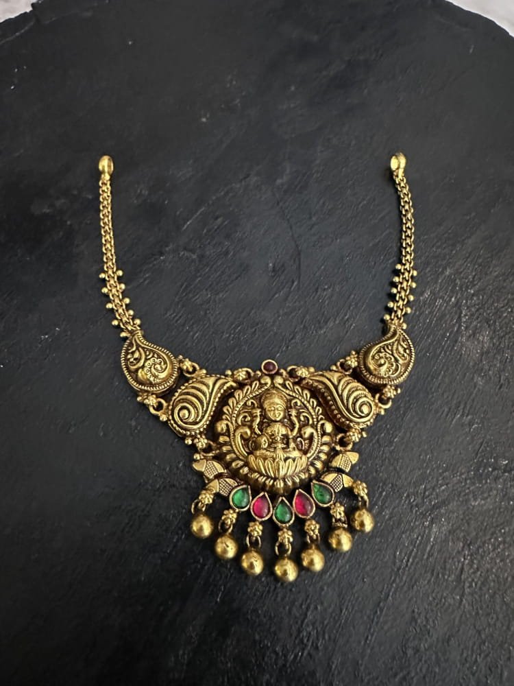 Lakshmi Mango Ruby Green Simple Necklace Lakshmi Mango Ruby Green Simple Necklace