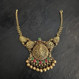 Flower Carvings Simple Necklace