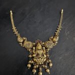 Lakshmi Mango gold Bead Simple Necklace