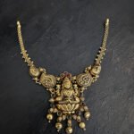 Lakshmi Mango gold Bead Simple Necklace