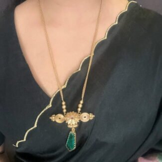 Kolapuri Pendant In Long Chain - Charvi