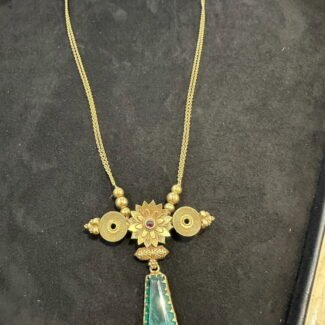 Kolapuri Pendant In Long Chain - Charvi